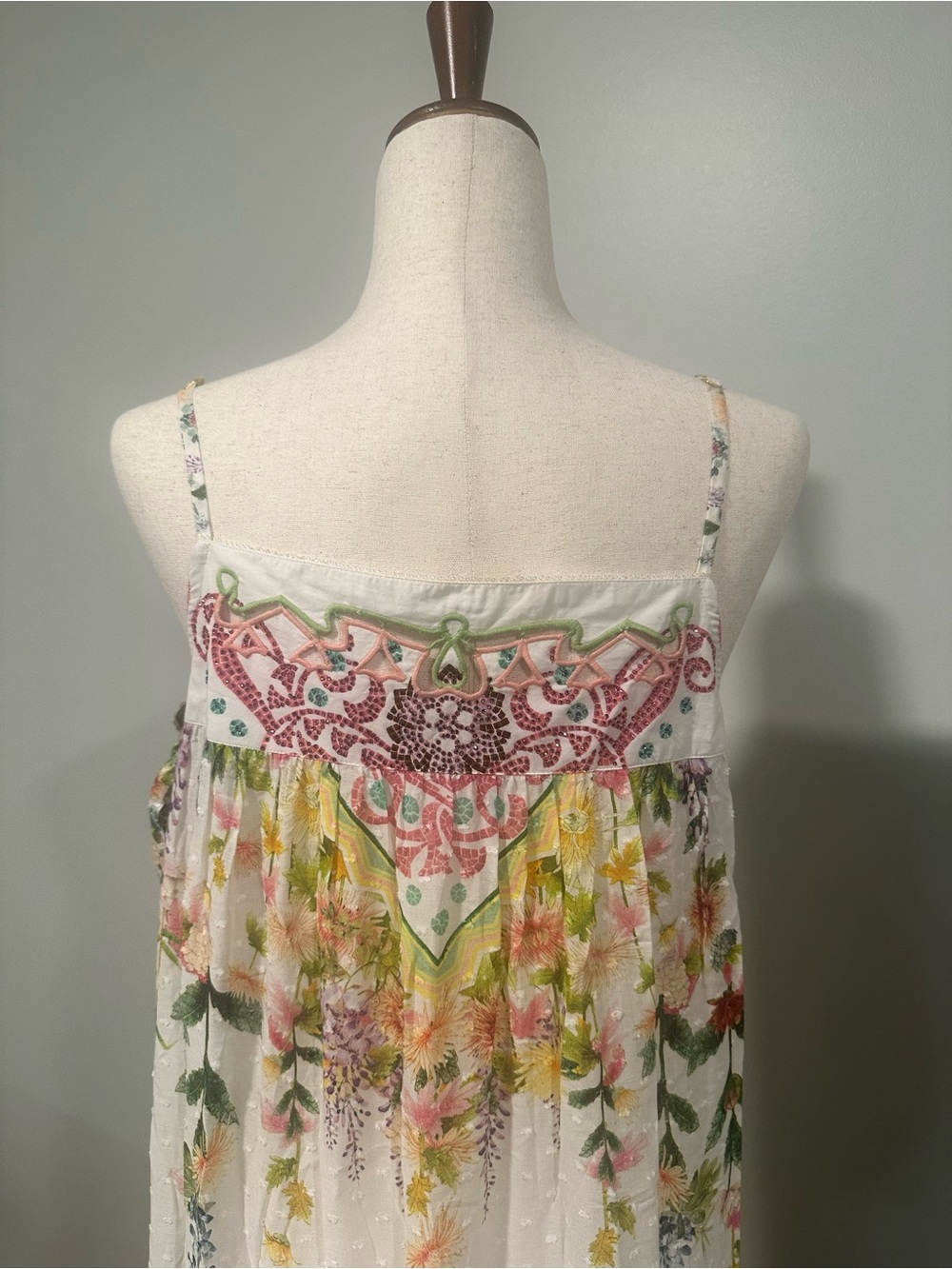 Camilla Maxi Sundress with Pastel Accents - Picture 7 of 11